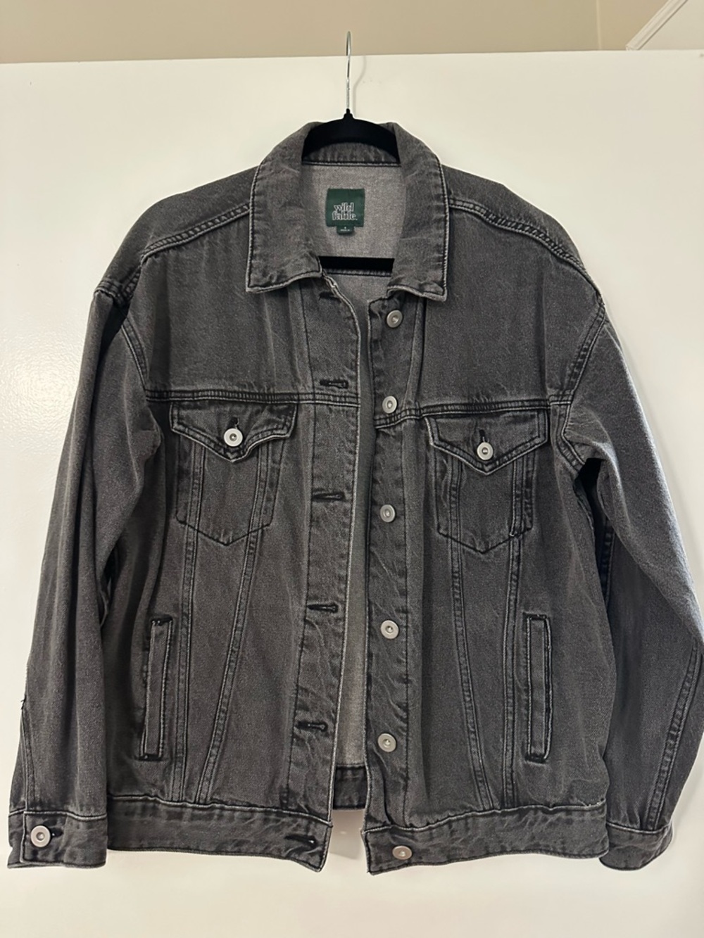 Target Women’s Washed Gray Denim Jean Jacket